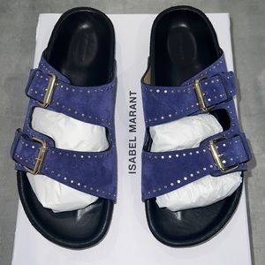 Isabel Marant Lennyo Sandals Purple 39